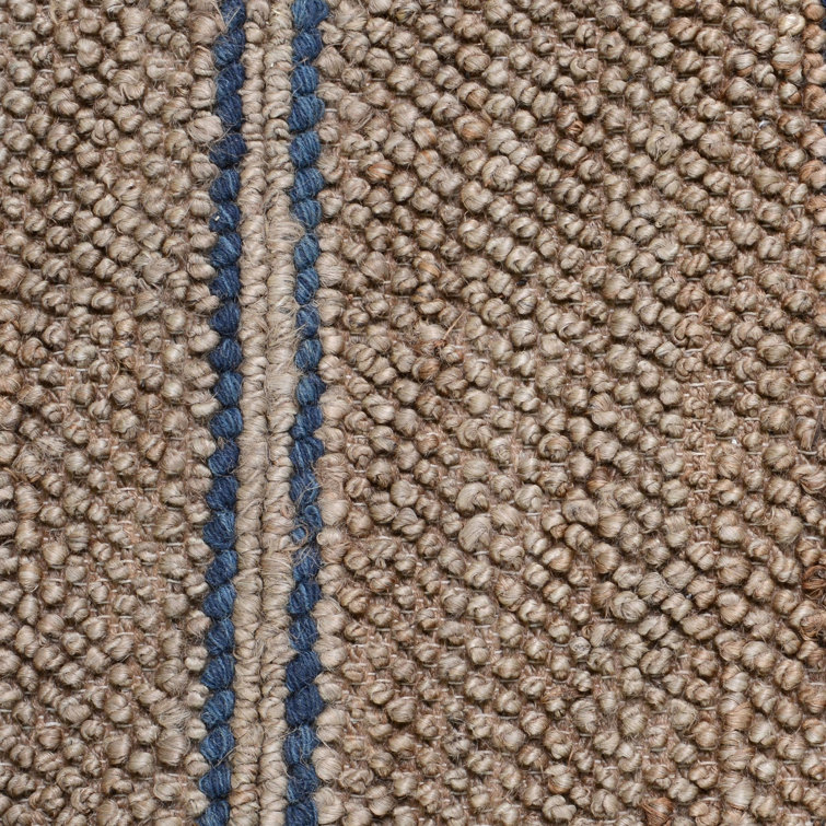 $145, 9'x12' Highland Hand Woven Striped Jute/Wool Area Rug Blue - Threshold™ de high quality